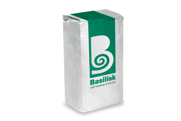 Basilisk Healing Agent for sustainable waterpro concrete